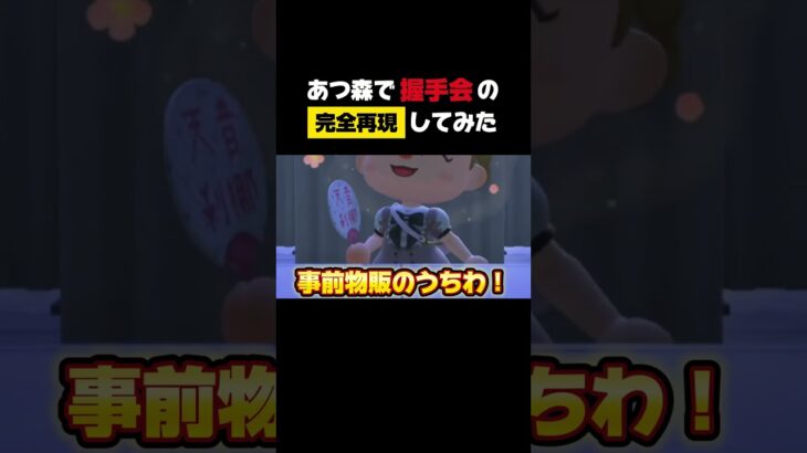 【完全再現】あつ森でアイドルの握手会やってみたｗ