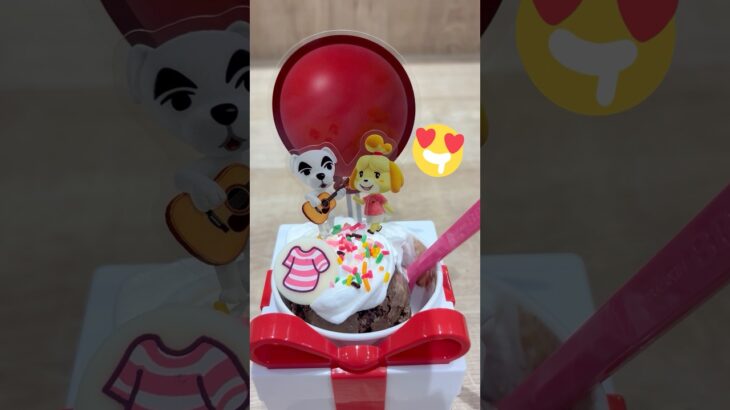 あつ森とサーティワンコラボしていたから食べに行ったら幸せ溢れたよ💕