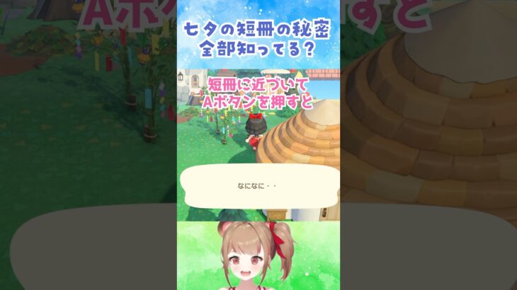 【あつ森】七夕の短冊の秘密、全部知ってる？！ #あつまれどうぶつの森 #小ネタ