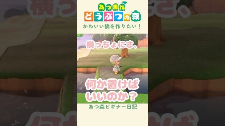 【あつ森】橋をつくれる気がする…！気が、する….🤥#あつまれどうぶつの森