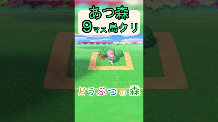 【あつ森９マス島クリ】簡単に綺麗な畑を作る島クリ！【あつまれどうぶつの森】#あつ森 #あつまれどうぶつの森
