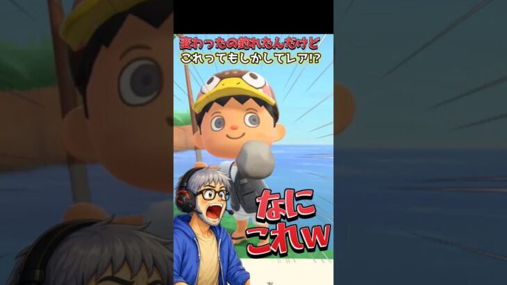変わったの釣れたんだけどこれってもしかしてレア⁉️#あつ森