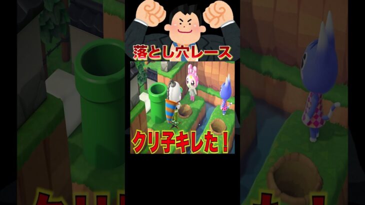 最後まで生き残るのは誰だ⁉️⚡🏆#あつ森 #落とし穴レース