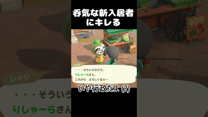呑気な住民に不満爆発【あつ森】
