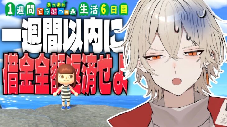 【あつ森】1週間以内にローン全額返済できなければ強制退去(ガチで引っ越し)～最終日～【 新人vtuber / 弐十 】