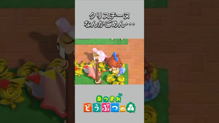【あつ森】クリスチーヌが逃した虫を捕まえた！なんかごめんねクリスチーヌ😂【あつまれどうぶつの森】【どうぶつの森】【ACNH】 #short