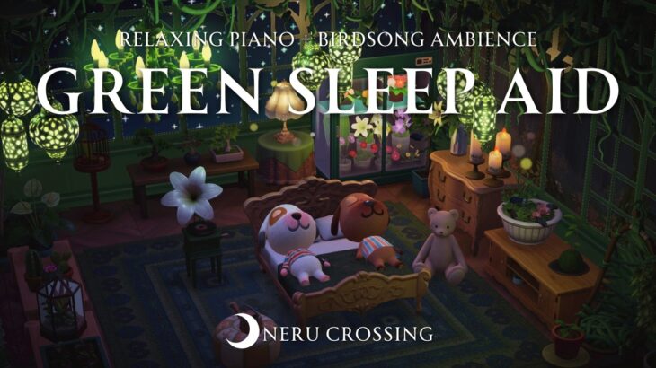 【あつ森BGM】癒しの温室でぐっすり眠る🌙｜睡眠導入・環境音・鳥のさえずり｜8時間｜作業用・睡眠用BGM｜途中広告なし【ACNH】