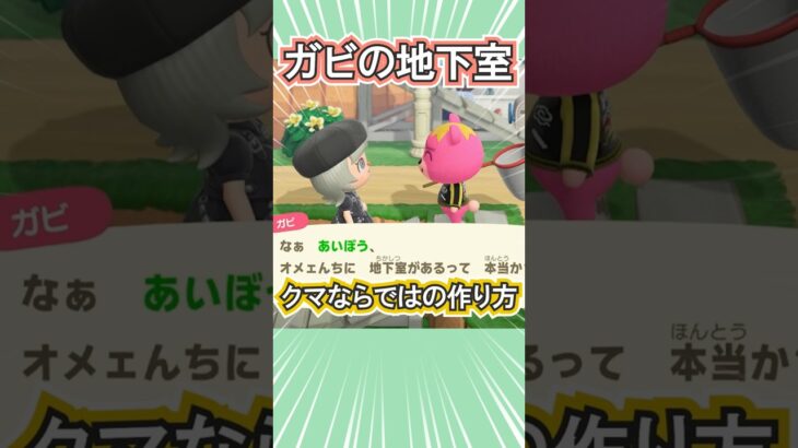 ガビの可愛い地下室の作り方笑【あつ森】 #Shorts #あつ森