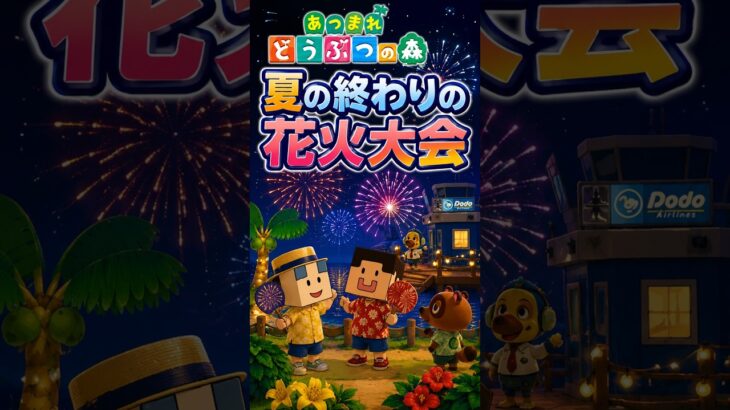【あつ森】夏の終わりの花火大会🎆｜あつまれ どうぶつの森　 #ゲームプレイ #あつ森花火 #花火大会 #夏の終わり #夏休み最後の日 #あつ森ショート #あつ森Shorts #どうぶつの森