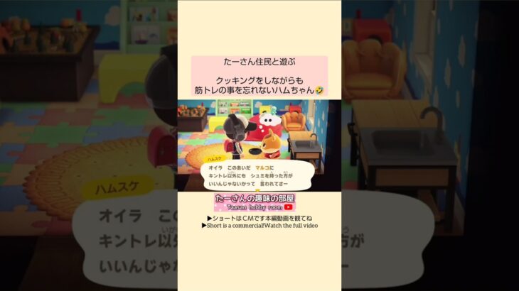【あつ森】ハムちゃんの魅力は…🤭@たーさんの趣味の部屋#mochachan島 #あつ森 ハムスケ#youtubeshorts