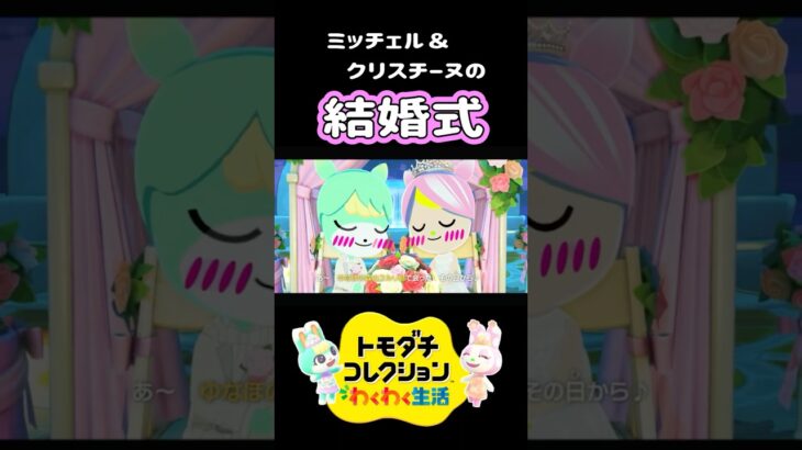 【トモコレ】あつ森のミッチェル&クリスチーヌの結婚式がかわいすぎる！