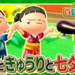【あつ森】今日から買える”夏のアイテム” なすとキュウリを買いに行こうか