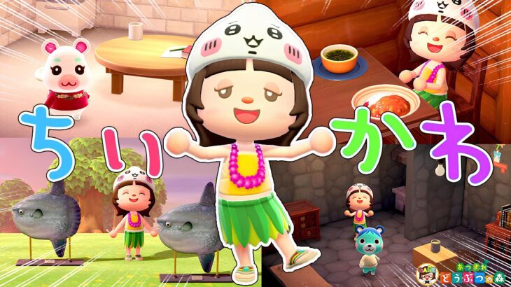 【あつ森】ちいかわの世界を再現した島に感動✨【あつまれどうぶつの森】