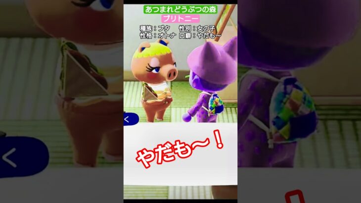【#あつ森 】ブリトニー【#あつまれどうぶつの森 】