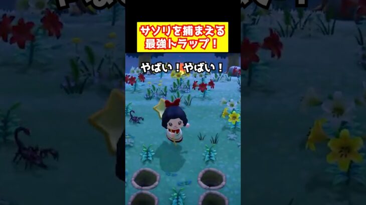 【あつ森】サソリを捕まえる最強トラップ！ #裏ワザ #あつまれどうぶつの森