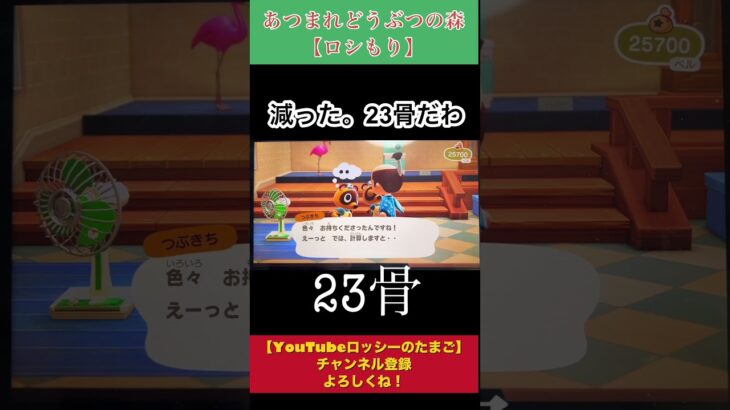 【あつまれどうぶつの森】骨！　#あつまれどうぶつの森　#あつ森　#野性爆弾ロッシー　#骨