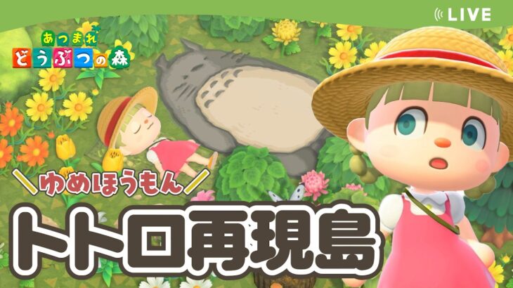 【あつ森】トトロ再現島夢訪問🐑【あつまれどうぶつの森】【ライブ配信】