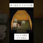 あつ森※虫嫌い注意　テント状態でもヤツは出る#あつまれどうぶつの森 #あつ森
