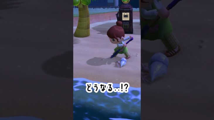 【あつ森】ヤドカリに穴を開ける #あつ森 #あつまれどうぶつの森 #ゲーム実況