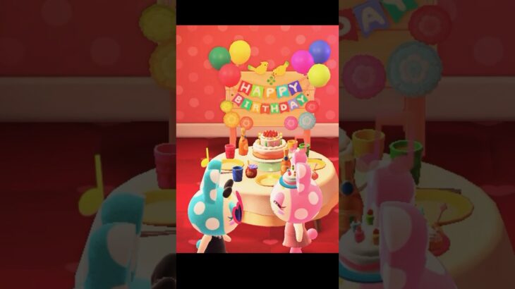 【あつ森】クリスチーヌお誕生日会  #あつまれどうぶつの森 #あつ森クリスチーヌ #あつ森フランソワ