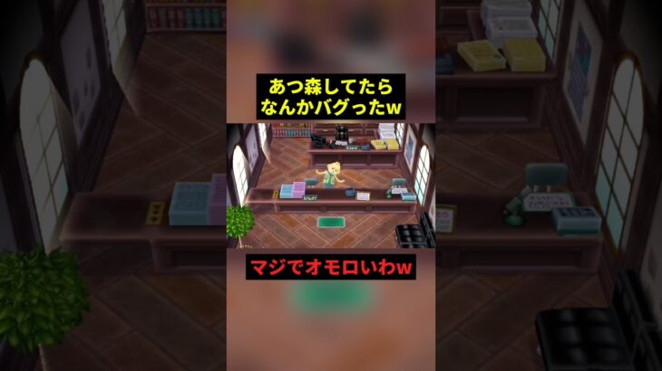 あつ森してたらなんかバグったw #すごい #お笑い