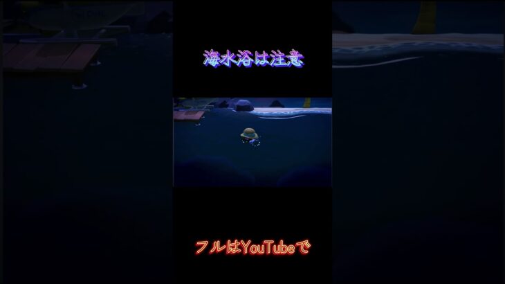 【あつ森】海水浴は注意 #天猫丸 #あつまれどうぶつの森 #どうぶつの森 #任天堂 #youtube #ゲーム実況