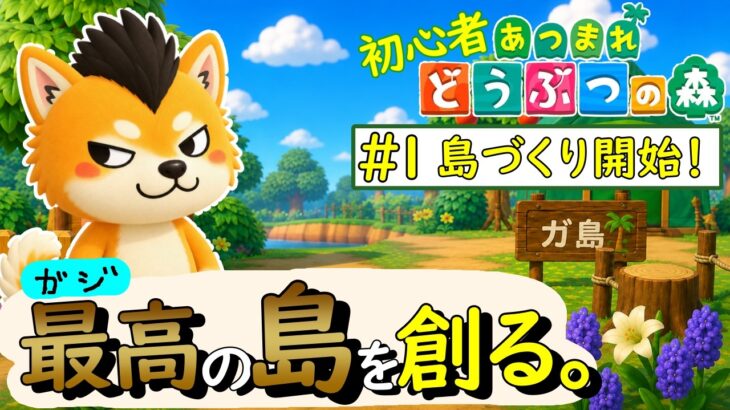 あつ森】初心者が最高の島を作るまで放送  #1