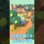 自然を感じるスポット3選🌿【あつ森】 #あつ森 #あつまれどうぶつの森 #島クリエイト #animalcrossing