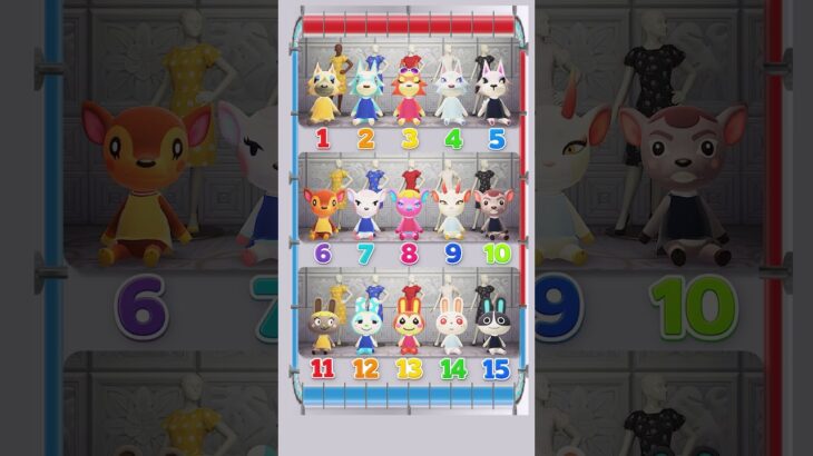 【あつ森クイズ】第65問！仲間はずれは何番でしょうか？ #あつ森 #けけアイドル #animalcrossing #あつまれどうぶつの森