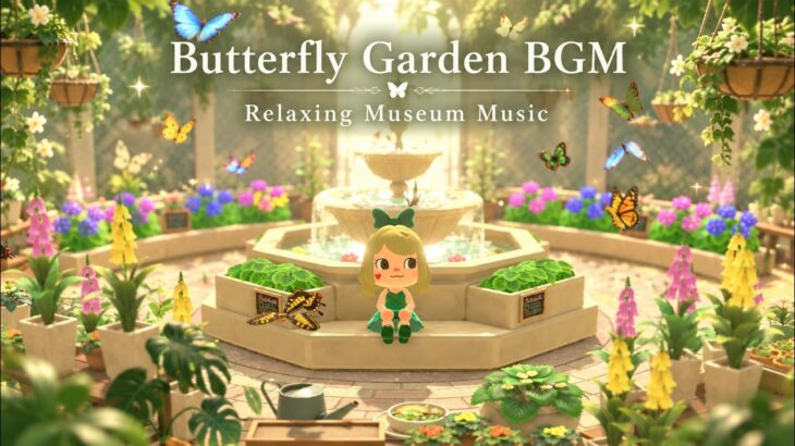 【あつ森BGM】蝶々広場で聴く癒しBGM🦋🌿｜Butterfly Garden Music for Study, Work & Relax｜@HealingBellEspeon