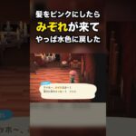 【あつ森】髪をピンクにしたら みぞれが来て やっぱ水色に戻した #あつ森 #Shorts