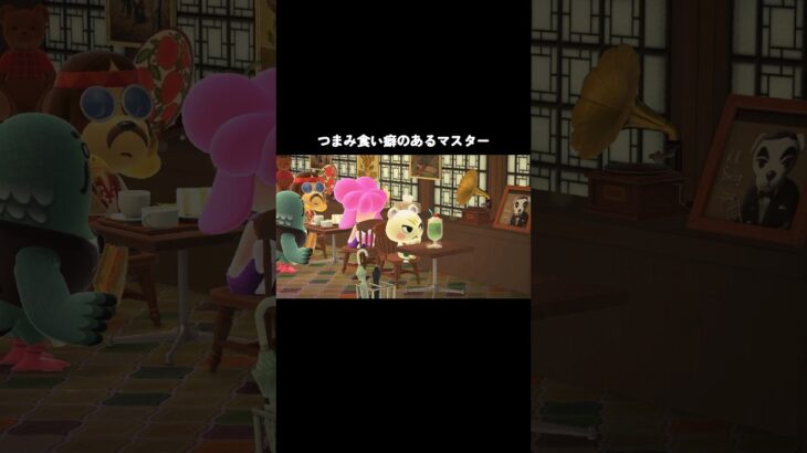 つまみ食い癖のあるマスター #あつまれどうぶつの森 #あつ森 #acnh