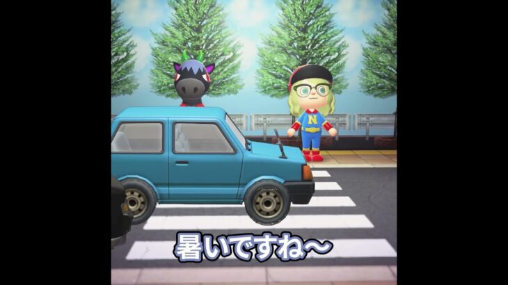 ヒーローとヴィランの気まずい瞬間 #あつ森 #animalcrossing #あつまれどうぶつの森