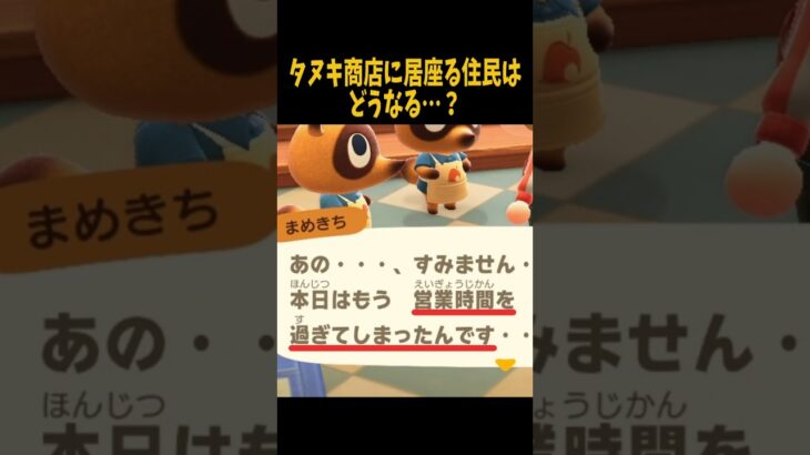 閉店後のタヌキ商店で起きた怪奇現象 #あつ森 #検証