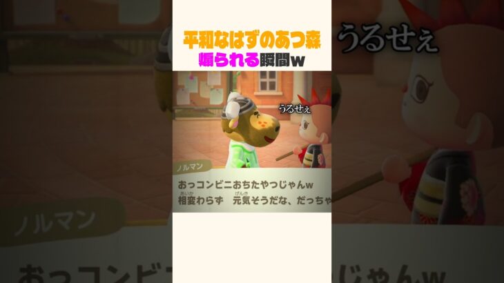 煽るのやめろ！！#あつ森ショート