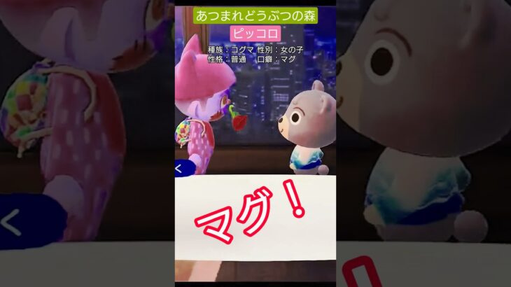 【#あつ森 】ピッコロ【#あつまれどうぶつの森 】