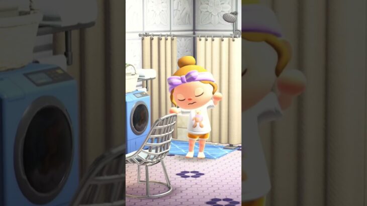 【あつ森】🌙遅くに帰った日のナイトルーティーン
