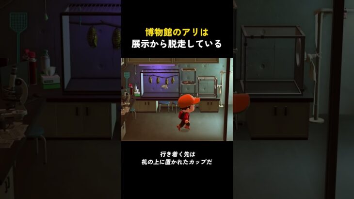 博物館のアリは展示から脱走している【あつ森】