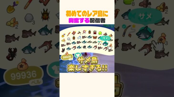 超レアな「サメ島」で釣りまくる！#あつ森