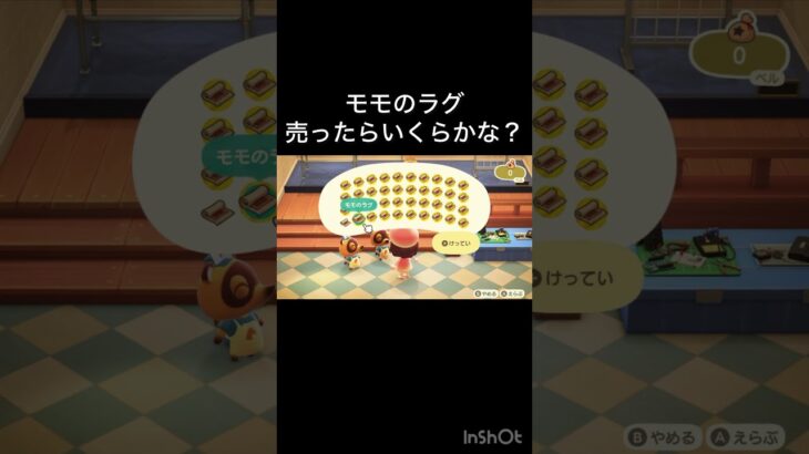 【あつ森　モモのラグたくさん売ってみた #あつまれどうぶつの森 】