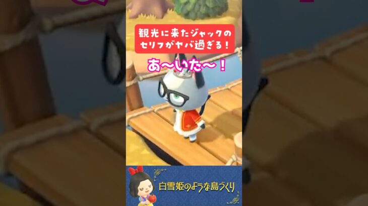 【あつ森】観光に来たジャックのセリフがヤバ過ぎる！  #あつまれどうぶつの森