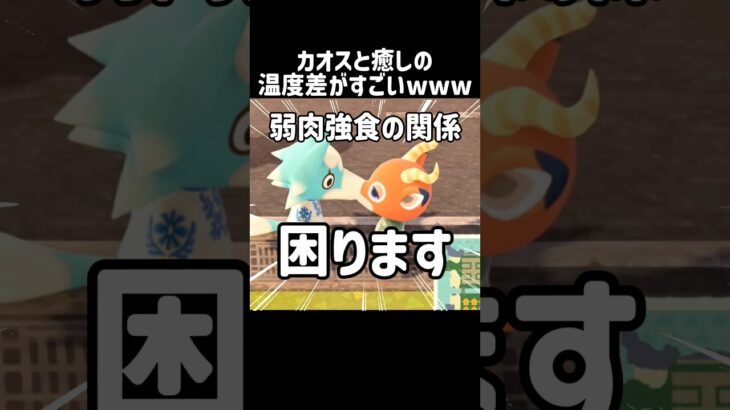 【あつ森】カオスと癒しの温度差がすごいwww#shorts #あつ森