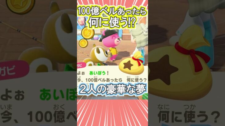 100億ベルあったら何に使う!?【あつ森】 #Shorts #あつ森