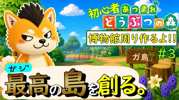 【あつ森】初心者が最高の島を作るまで放送  #3