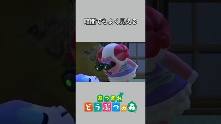 【あつ森】暗闇でもよく見たいちゃちゃまる👀【あつまれどうぶつの森】【どうぶつの森】【ACNH】 #short