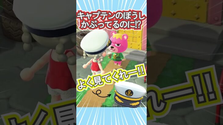 ガビ、どっちがキャプテンなの!?笑【あつ森】 #Shorts #あつ森