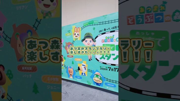 列車でガタゴトスタンプラリー🚃　#あつ森 #animalcrossing #nintendo #あつまれどうぶつの森 #スタンプラリー