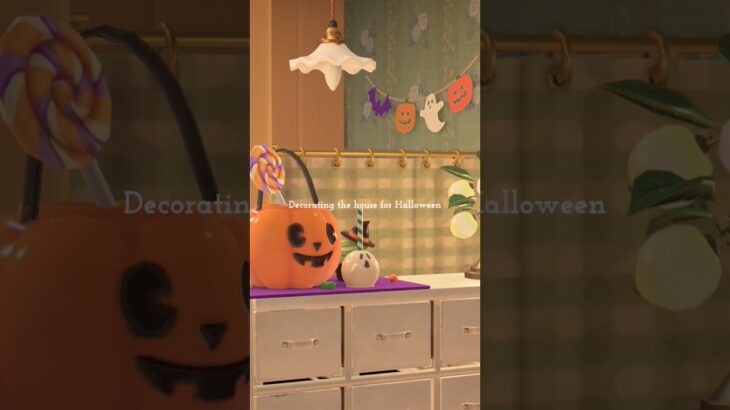 ハロウィンの飾り付け🎃 #animalcrossingnewhorizons #animalcrossing #acnh #vlog #あつ森 #あつまれどうぶつの森