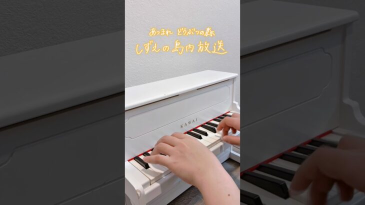 しずえの島内放送 – あつまれどうぶつの森 #ミニピアノ #弾いてみた #耳コピ #ピアノ  #piano #animalcrossing #music #toypiano #あつ森
