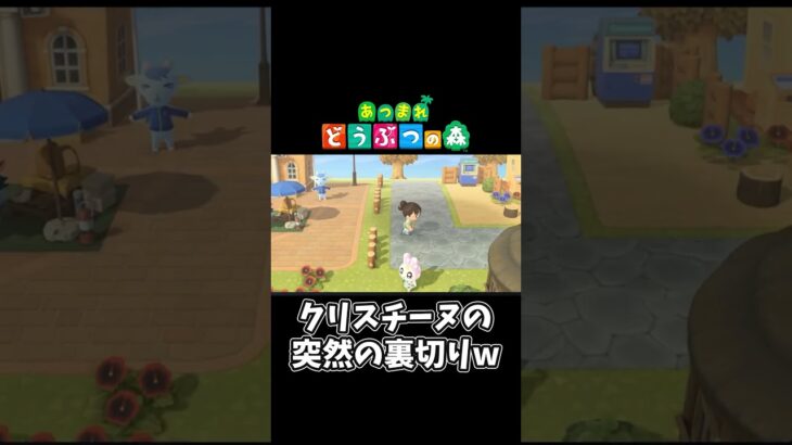 【あつ森】突然の裏切り#shorts #ゲーム配信 #あつまれどうぶつの森 #あつ森#クリスチーヌ